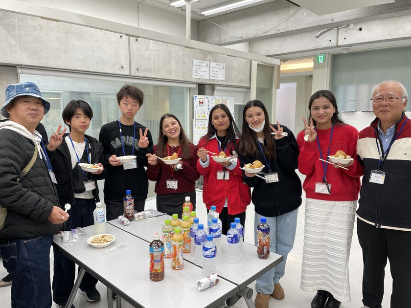 当仁校区地域住民と外国人交流事業 食文化交流