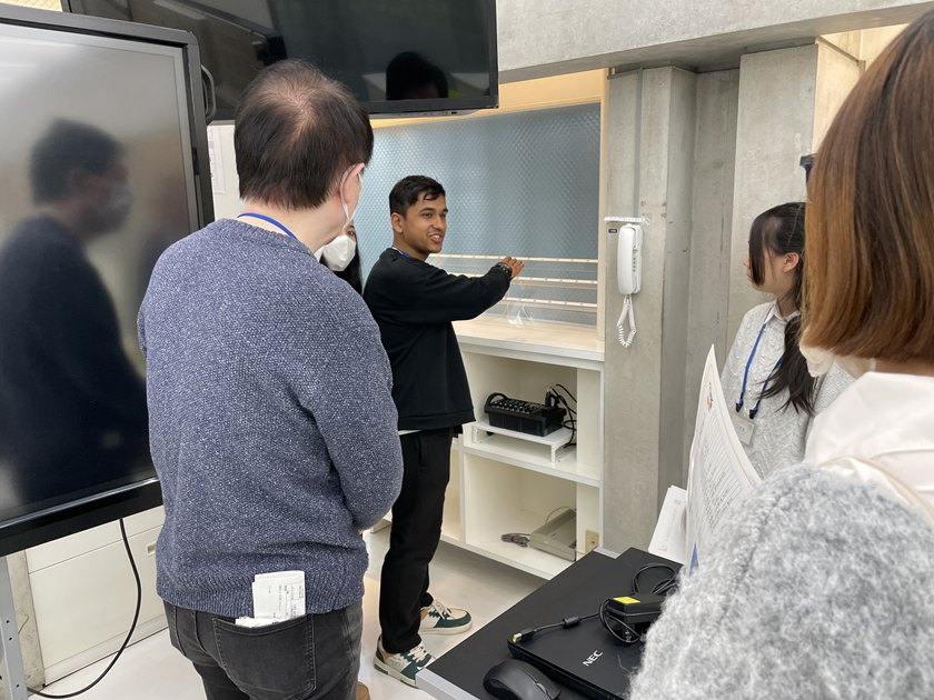 当仁校区地域住民と外国人交流事業 校舎見学