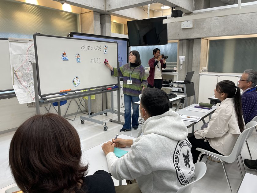 当仁校区地域住民と外国人交流事業 授業見学