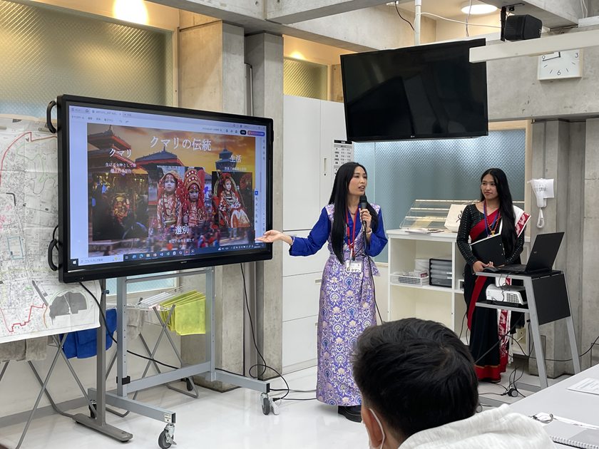 当仁校区地域住民と外国人交流事業 ネパール文化紹介